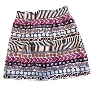 ANTHROPOLOGIE Nomad Metallic Skirt 8P